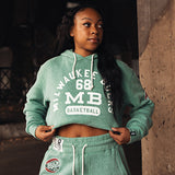 Bucks In Six x Roots Of Fight  '68 Milwaukee Bucks Hooded Sweatshirt-model