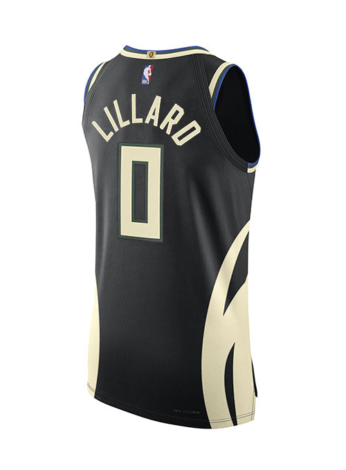 Jordan 2022 Statement Edition Damian Lillard Milwaukee Bucks Authentic Jersey-BACK