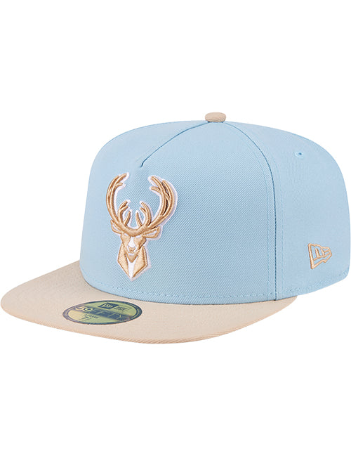 New Era 59Fifty Color Pack 2-Tone Blue Milwaukee Bucks Fitted Hat-left