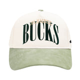 Pro Standard Stamped Pinch Front Milwaukee Bucks Adjustable Hat-front
