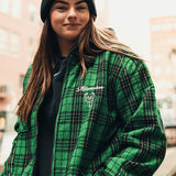 Bucks In Six x The Wild Collective Plaid Milwaukee Bucks Jacket-model front