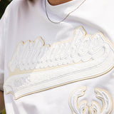 Pro Standard White Out Milwaukee Bucks T-Shirt- CLOSE UP