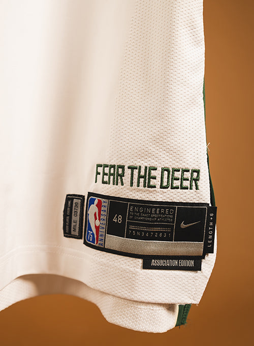 Signed Game Used 2022 Association Edition Jrue Holiday Milwaukee Bucks Authentic jersey-tag