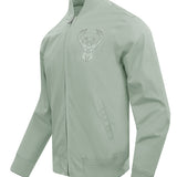 Pro Standard Neutral Moss Milwaukee Bucks Twill Jacket-angled front