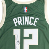 Signed Nike 2022 Icon Edition Taurean Prince Milwaukee Bucks Swingman Jersey