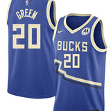 Nike 2024-25 City Edition AJ Green Milwaukee Bucks Swingman Jersey-collage