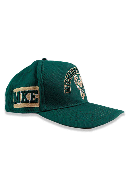 Pro Standard MKE Green Milwaukee Bucks Snapback Hat-right