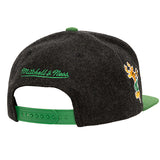 Mitchell & Ness HWC '68 Melton Blur Milwaukee Bucks Snapback Hat-back