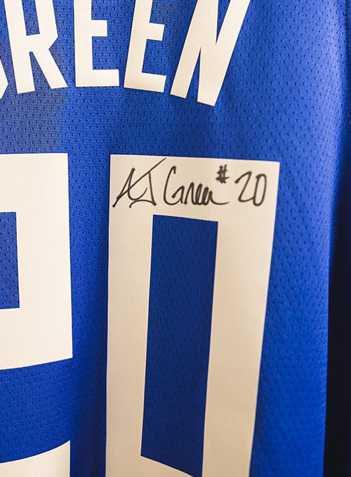 Signed Nike 2024-25 City Edition AJ Green Milwaukee Bucks Swingman Jersey-signature