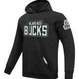 Pro Standard DIY Pick Stitch Milwaukee Bucks Hooded Sweatshirt-front, angled