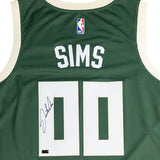 Signed Nike 2022 Icon Edition Jericho Sims Milwaukee Bucks Swingman Jersey-signature 