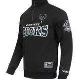 Pro Standard Day One Milwaukee Bucks 1/2 Zip Sweatshirt-angled front
