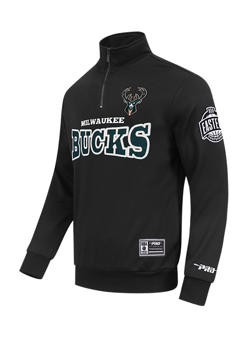Pro Standard Day One Milwaukee Bucks 1/2 Zip Sweatshirt-angled front