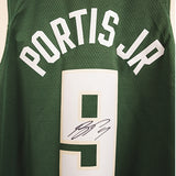 Signed Nike 2022 Icon Edition Bobby Portis Jr. Milwaukee Bucks Swingman Jersey-signature