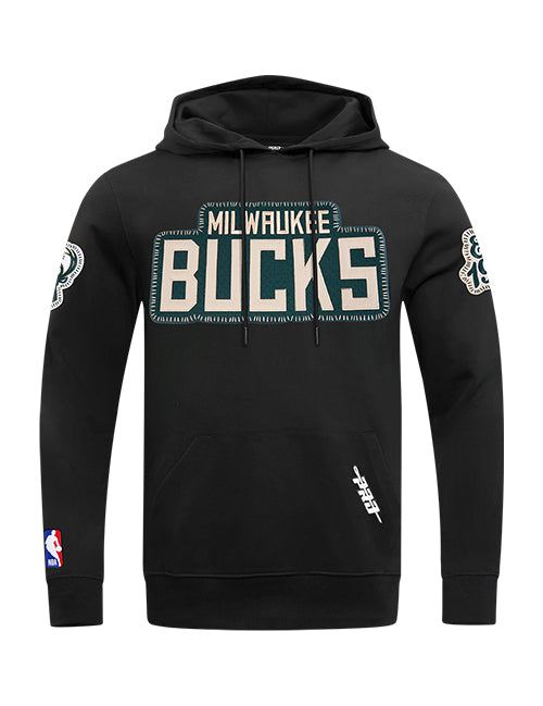 Pro Standard DIY Pick Stitch Milwaukee Bucks Hooded Sweatshirt-front