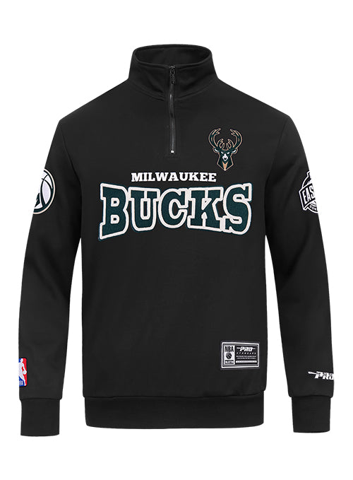 Pro Standard Day One Milwaukee Bucks 1/2 Zip Sweatshirt-front