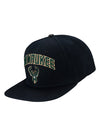 Pro Standard Stacked Logo Milwaukee Bucks Snapback Hat