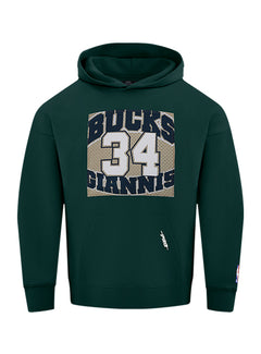 Pro Standard Made To Play Giannis Antetokounmpo Milwaukee Bucks Hooded Sweatshirt-front
