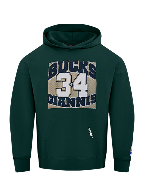 Pro Standard Made To Play Giannis Antetokounmpo Milwaukee Bucks Hooded Sweatshirt-front
