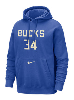 Nike 2024-25 City Edition Giannis Antetokounmpo Milwaukee Bucks Hooded Sweatshirt-front