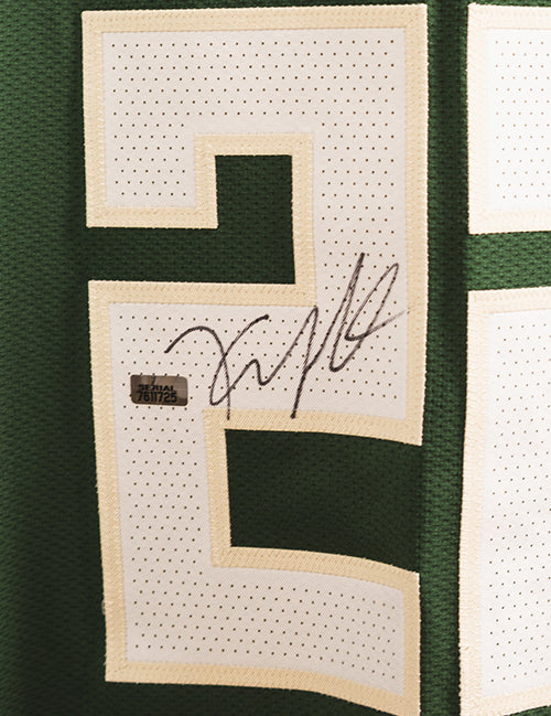 Signed Game-Used Nike 2022 Icon Edition Khris Middleton Milwaukee Bucks Authentic Jersey-signature
