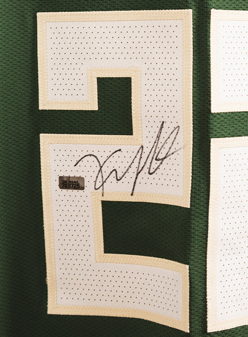 Signed Game-Used Nike 2022 Icon Edition Khris Middleton Milwaukee Bucks Authentic Jersey-signature