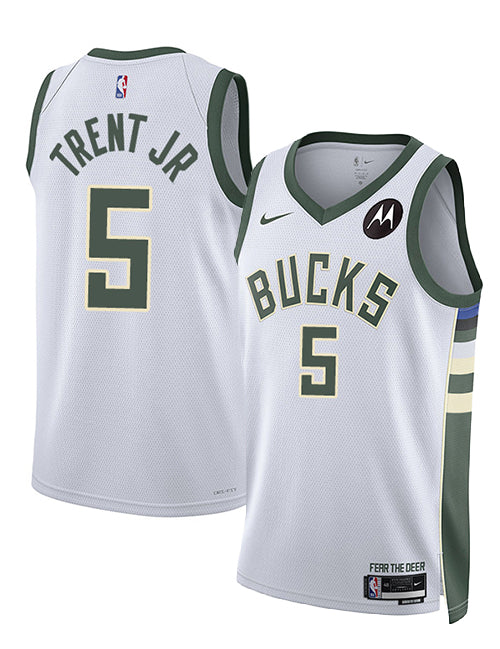 Nike 2022 Association Edition Gary Trent Jr. Milwaukee Bucks Swingman Jersey-collage