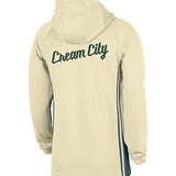 Nike City Edition 25-26 Game Theatre Milwaukee Bucks 1/4 Zip Hooded Sweatshirt-back