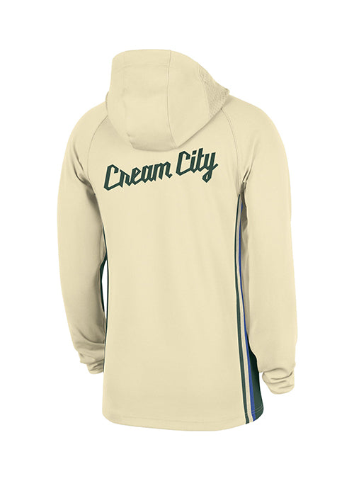 Nike City Edition 25-26 Game Theatre Milwaukee Bucks 1/4 Zip Hooded Sweatshirt-back