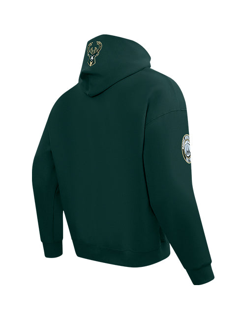 Pro Standard Made To Play Giannis Antetokounmpo Milwaukee Bucks Hooded Sweatshirt-angled back