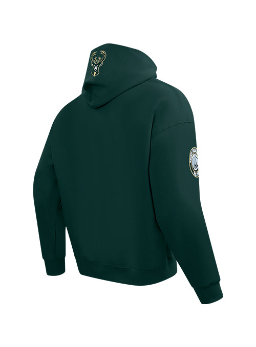 Pro Standard Made To Play Giannis Antetokounmpo Milwaukee Bucks Hooded Sweatshirt-angled back