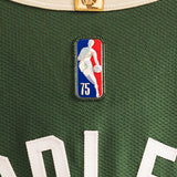 Signed Game-Used Nike 2022 Icon Edition Khris Middleton Milwaukee Bucks Authentic Jersey-back