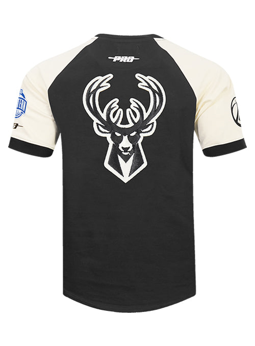Pro Standard First Time Milwaukee Bucks Drop Hem T-Shirt-back