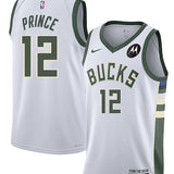 Nike 2022 Association Edition Taurean Prince Milwaukee Bucks Swingman Jersey-collage