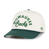 Women's '47 Brand Rope Script Milwaukee Bucks Hitch Snapback Hat-left
