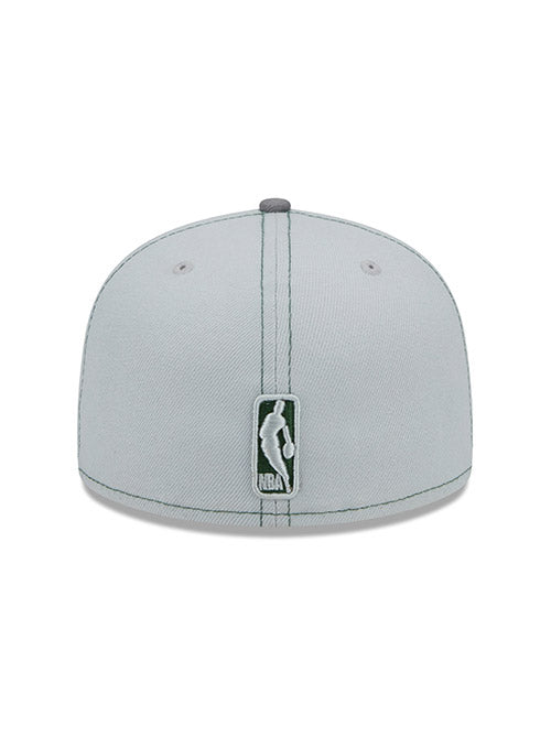 New Era 59Fifty Gray Pop Milwaukee Bucks Fitted Hat - Back View