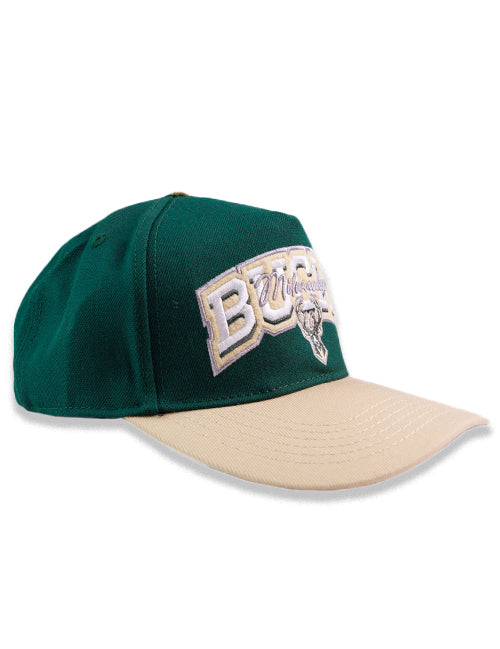 Pro Standard Two-Tone Stacked Milwaukee Bucks Adjustable Hat-right