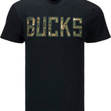 FISLL Digital Camo Black Milwaukee Bucks T-Shirt - Front View