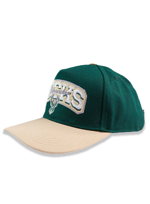 Pro Standard Two-Tone Stacked Milwaukee Bucks Adjustable Hat-left