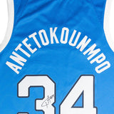 Signed Nike 2024 Olympics Giannis Antetokounmpo Greece Swingman Jersey-SIGNATURE