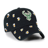 '47 Brand Clean Up Beer Confetti Milwaukee Bucks Adjustable Hat-right