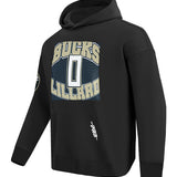 Pro Standard Made To Play Damian Lillard Milwaukee Bucks Hooded Sweatshirt-angeld front