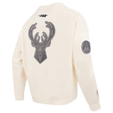 Pro Standard Reverse Terry Milwaukee Bucks Crewneck Sweatshirt-back