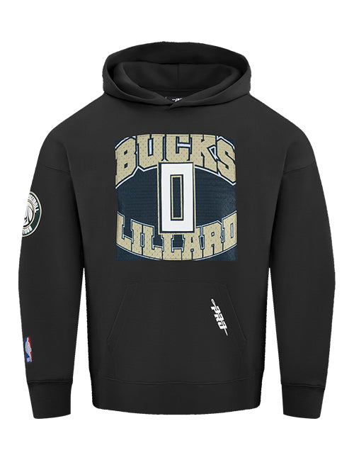 Pro Standard Made To Play Damian Lillard Milwaukee Bucks Hooded Sweatshirt-front