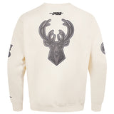 Pro Standard Reverse Terry Milwaukee Bucks Crewneck Sweatshirt-back