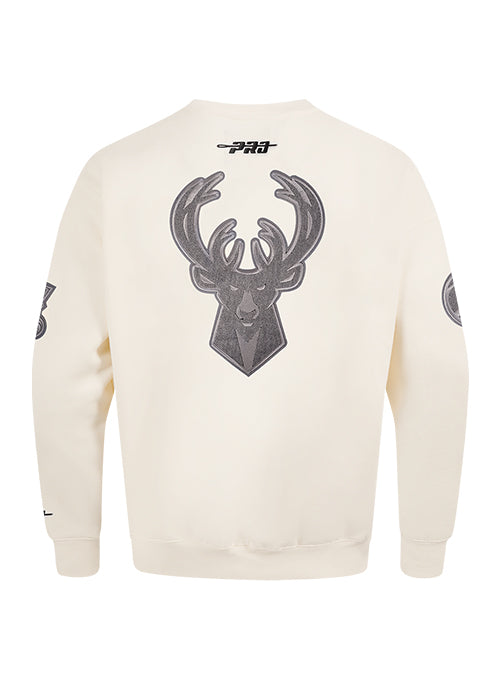 Pro Standard Reverse Terry Milwaukee Bucks Crewneck Sweatshirt-back