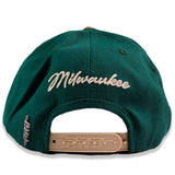 Pro Standard Two-Tone Stacked Milwaukee Bucks Adjustable Hat-back