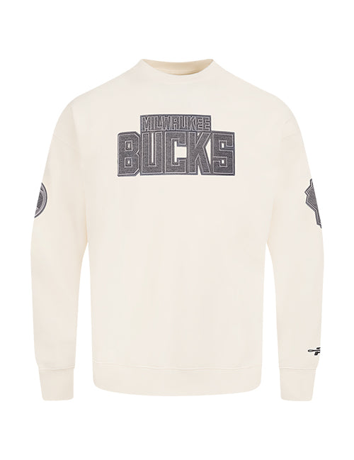 Pro Standard Reverse Terry Milwaukee Bucks Crewneck Sweatshirt-front