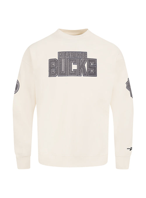 Pro Standard Reverse Terry Milwaukee Bucks Crewneck Sweatshirt-front