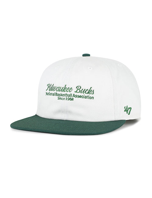 '47 Brand Script Stack Captain Milwaukee Bucks Snapback Hat-left